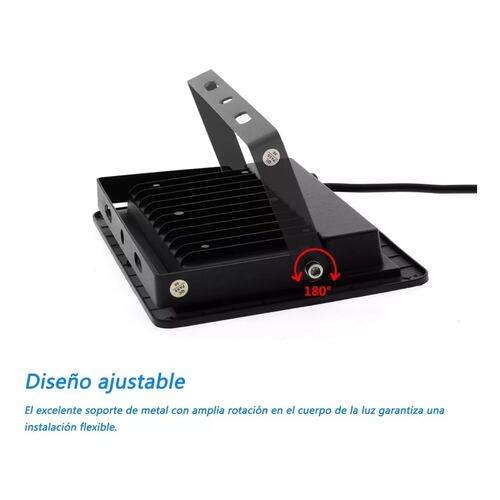 Reflector De Luz Negra Ultravioleta 100w Con Enchufe Cambiar