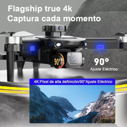 Drone Sin Escobillas Con 4k Cámara Dual 2baterías F196