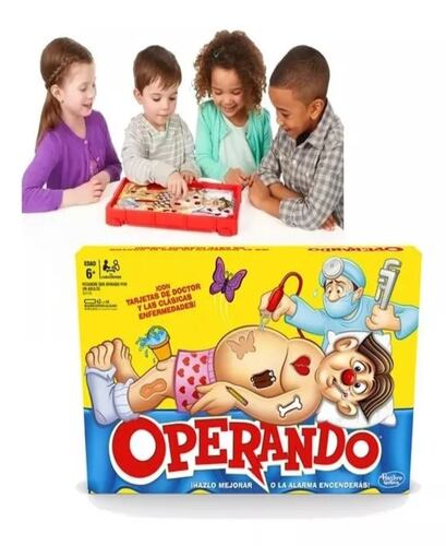 Juego De Mesa Hasbro Operando Clásico 6+ Años 1+ Jugadores.