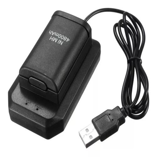 Kit Bateria Cargador Cable Carga Y Juega 4800mha Xbox 360.