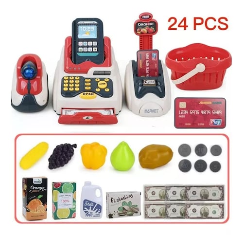 Caja Registradora Infantil Juego Para Cocinita De Juguete