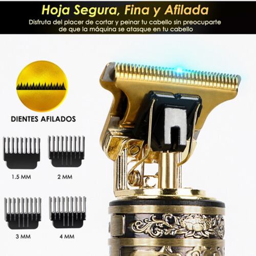 Maquina De Pelo Perfiladora Recortadora De Cabello P/cortar DORADO