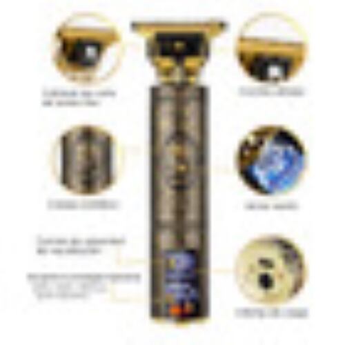 Maquina De Pelo Perfiladora Recortadora De Cabello P/cortar DORADO