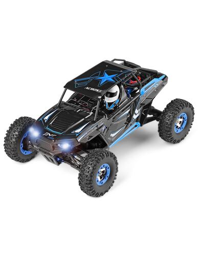 Carro A Control Remoto Carro 4x4 Jeep Buggy Razer Rc Wltech 12428-b - 50 Km/h - 4x4 Color Negro/Azul