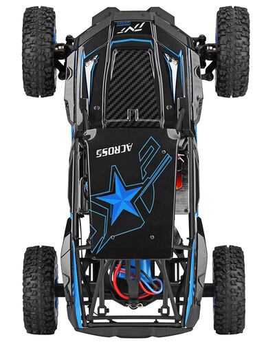 Carro A Control Remoto Carro 4x4 Jeep Buggy Razer Rc Wltech 12428-b - 50 Km/h - 4x4 Color Negro/Azul