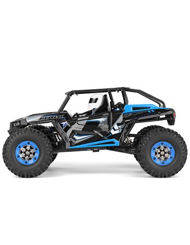 Carro A Control Remoto Carro 4x4 Jeep Buggy Razer Rc Wltech 12428-b - 50 Km/h - 4x4 Color Negro/Azul