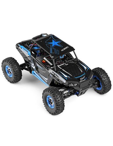 Carro A Control Remoto Carro 4x4 Jeep Buggy Razer Rc Wltech 12428-b - 50 Km/h - 4x4 Color Negro/Azul