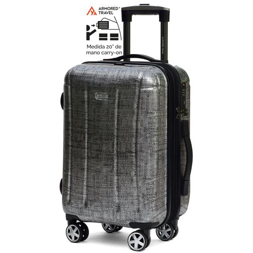 Maleta de mano carry-on cabina policarbonato Pro-x Luna 20 pulgadas capacidad 10 kg rígida con cierre expandible candado de seguridad tsa-lock Armored Travel