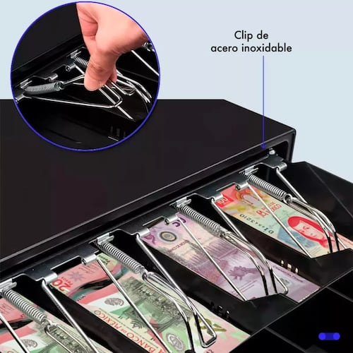 Cajon Dinero Metalico Caja Automatica Punto De Venta Rj11.
