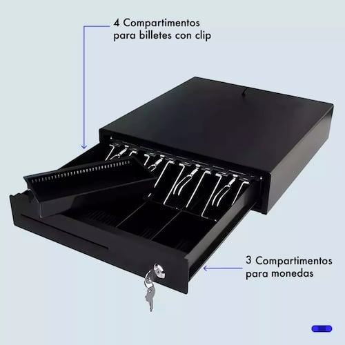 Cajon Dinero Metalico Caja Automatica Punto De Venta Rj11.