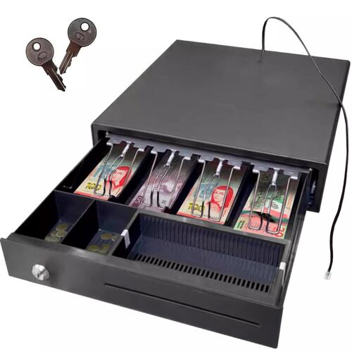 Cajon Dinero Metalico Caja Automatica Punto De Venta Rj11.