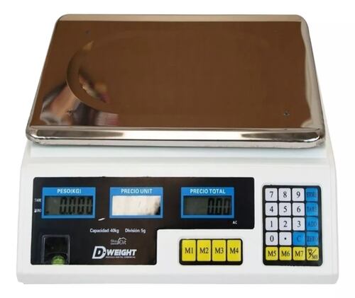 Báscula comercial digital Stay Elit D-Weight DGIT-01 40kg blanco.
