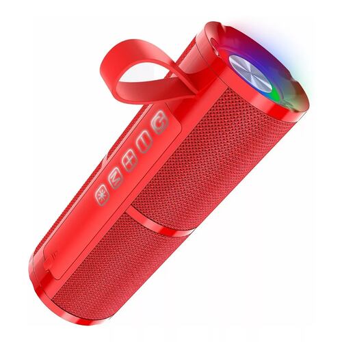 Bocina Bluetooth Portátil HD AUX/Micro SD/TF/USB, Rojo