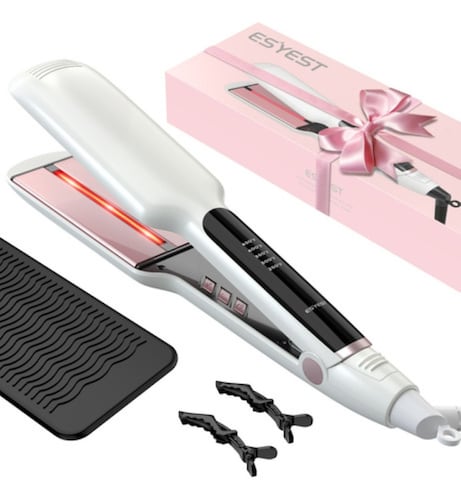 Alaciadora De Cabello Profesional Con Infrarrojos 2in blanco