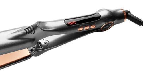 Plancha De Cabello Titanium Mq Pro 480 Bi Voltaje Color Gris