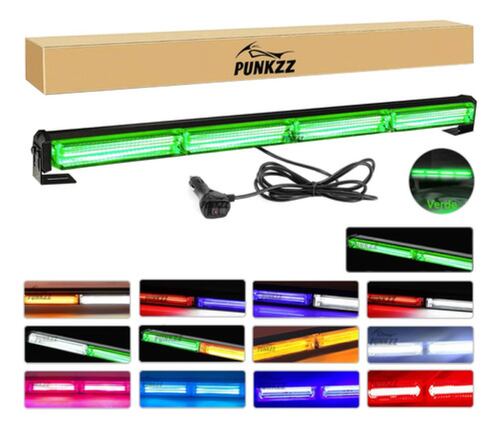 Barra Torreta Estrobo Codigo Leds Cob Policia 24 PuLG 40w VERDE