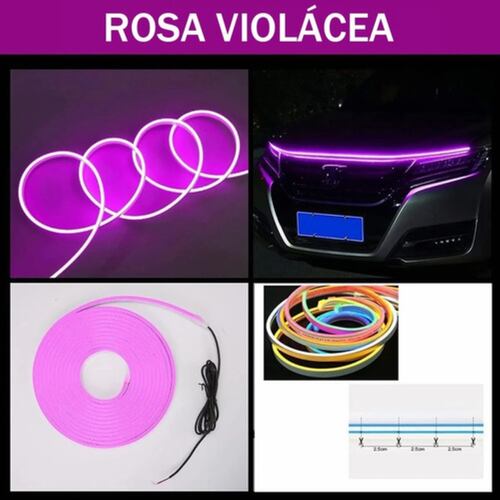 Tira De Luces Led De Circulación Para Capó De Auto  BLANCO