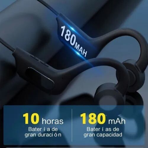 Audífonos Inalámbricos Conducción Ósea Bluetooth Deportivos NEGRO