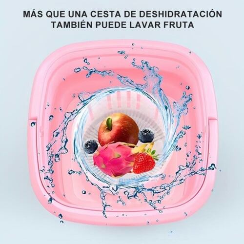 Mini Lavadora Portatil Secadoras Para Ropa Interior Calcetín ROSA