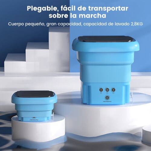 Mini Lavadora Blu-ray Secadoras Para Ropa Interior Calcetín AZUL