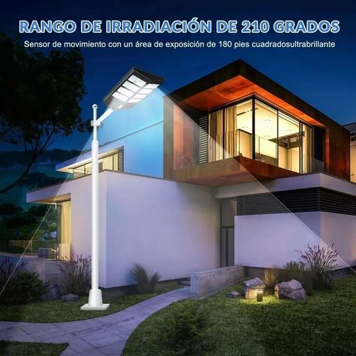 Lámpara Led Exterior 800w Suburbana Solar Alumbrado Público.