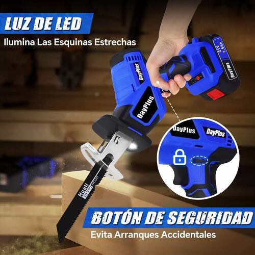Sierra Eléctrica Recíproca Sable Inalámbrica Con 2 Baterías.
