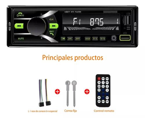 Car Mp3 Player Fm Coche Radio Wireless Audio Central Control.