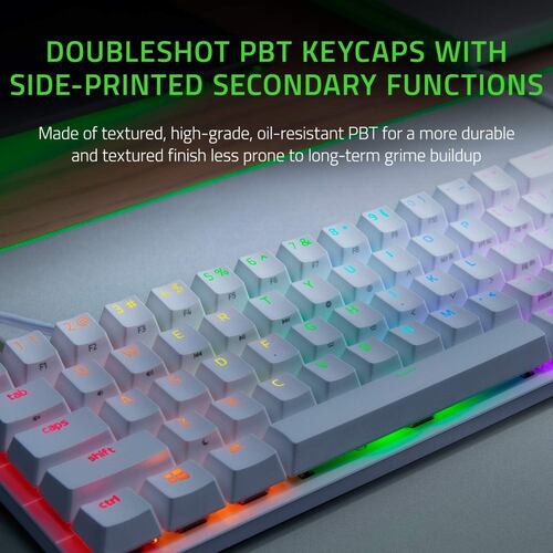 Teclado Razer Huntsman Mini 60% inglés Blanco Reacondicionado Tipo A