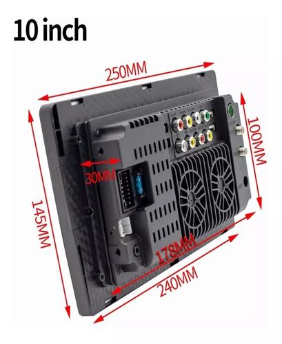 10 PuLG Auto Estereo Pantalla 2 Din Android 10 Gps + Camara.