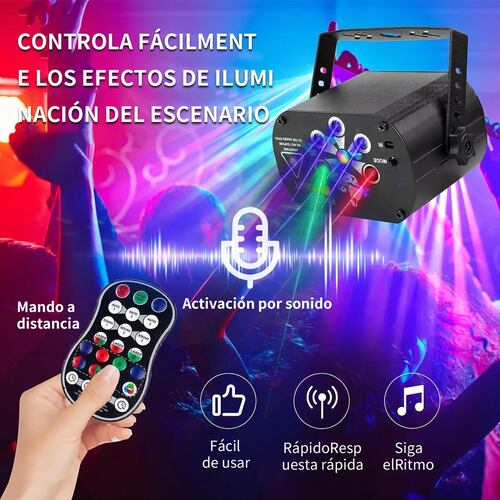 Luminación Led De Escenario,8 X 3w,240 Controles De Patrones