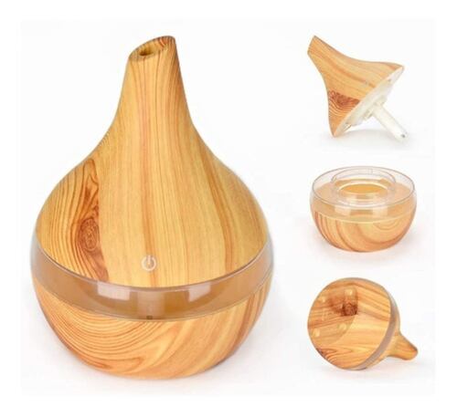 Difusores De Aromas Eléctricos Humidificador De Aire 300 ml, Marrón Claro