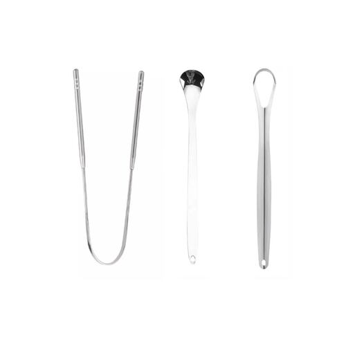 Limpiador Raspador De Lengua 6 Piezes gris 
