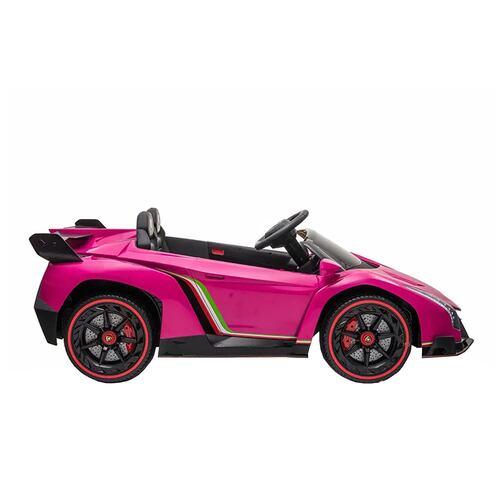 Carro Montable Electrico 12V Lamborghini Veneno XMX615B Rosa
