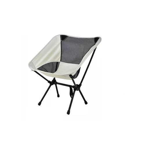 Portátil Silla Plegable Camping Exteriores Para Pescar 150kg Blanco
