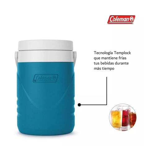 Termo Bidon Juguera Térmica  3,8 Lts Manija Azul
