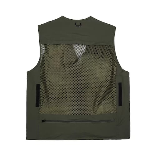Chaleco De Fotografía De Pesca Verano Multibolsillos Secado Army Green L
