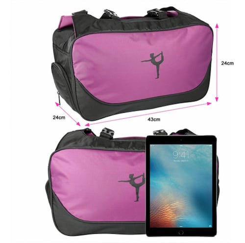 Maleta Deportiva Bolsa De Gym Viaje Mochila Fitness Yoga Bag, Color Púrpura
