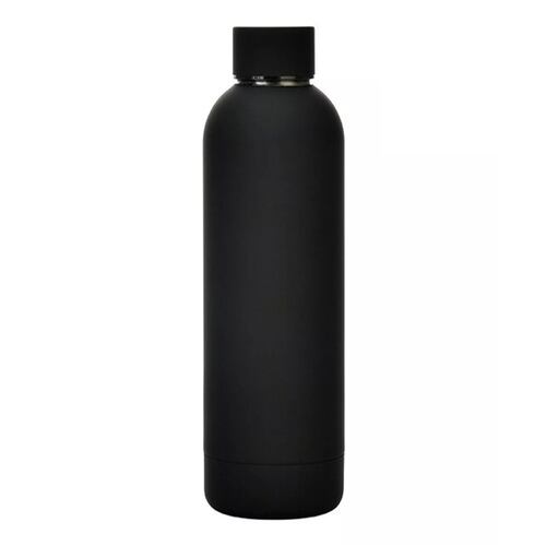 Termo Portátil De Acero Inoxidable 500ml Con Calor/frío Negro
