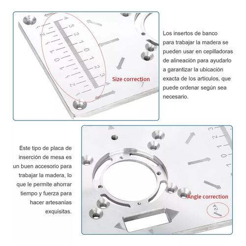 Mesa Router Multifuncional Inserto Placa Carpintería