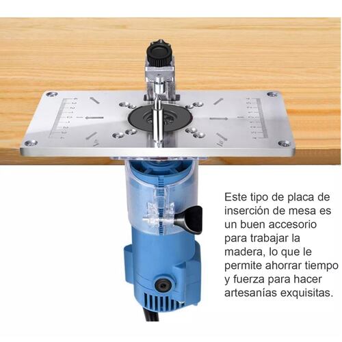 Mesa Router Multifuncional Inserto Placa Carpintería