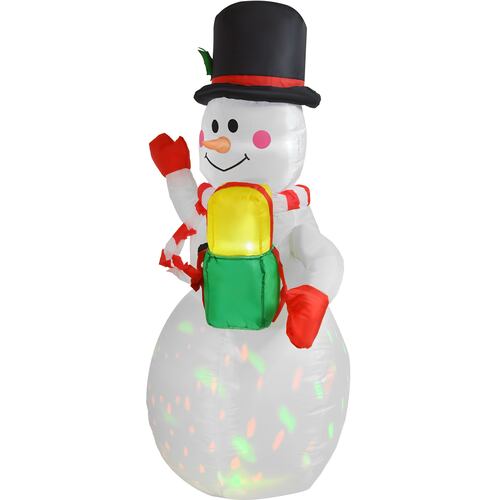 Inflable Navidad Muñeco Nieve 1.5m Decoracion Luz Led 