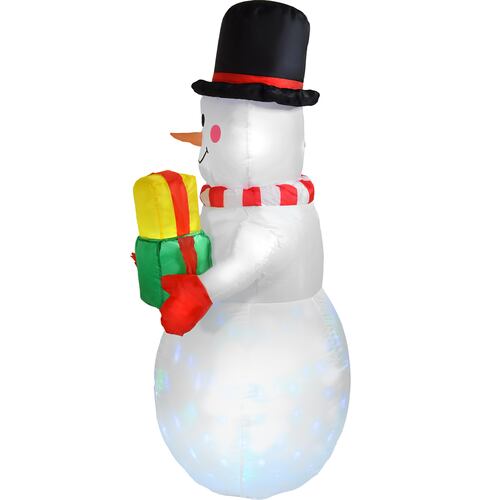 Inflable Navidad Muñeco Nieve 1.5m Decoracion Luz Led 