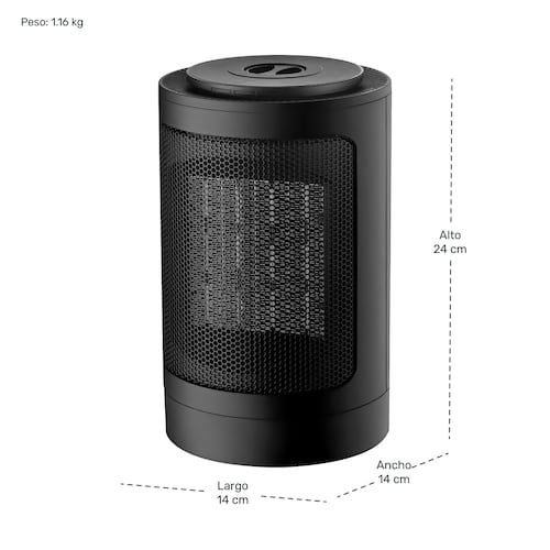 Mini Calentador Calefactor Ventilador Portatil 1500w..