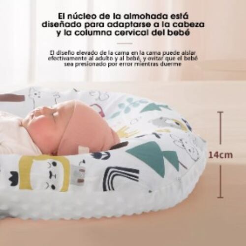 Cuna Colecho Portátil De Látex Natural Para Bebé Doble Vista.