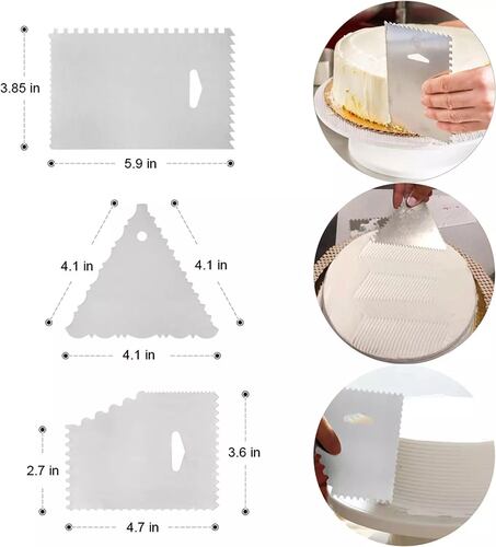 Set Base Giratoria Metálica P/decoración Pastel Duyas Espátu.