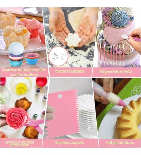 Kit De Decoración Pasteles 337pcs Accesorios Para Reposteria.