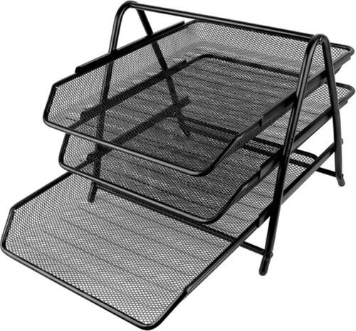 Estante Para Archivos De Paletas De Cuatro Niveles, Negro