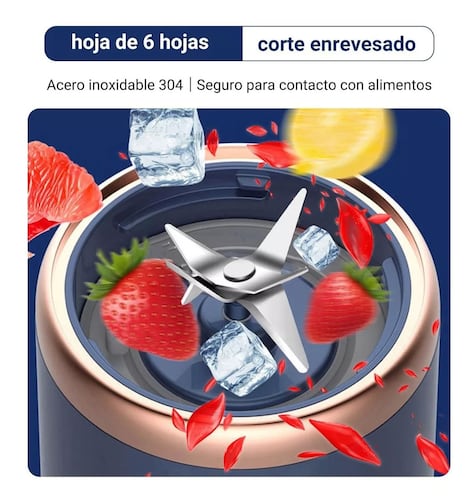 Mini Vaso Licuadora Portatil Usb Recargable 2*400ml Batidora.