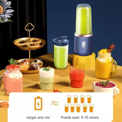 Mini Vaso Licuadora Portatil Usb Recargable 2*400ml Batidora.