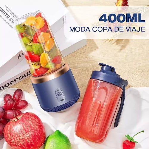 Mini Vaso Licuadora Portatil Usb Recargable 2*400ml Batidora.